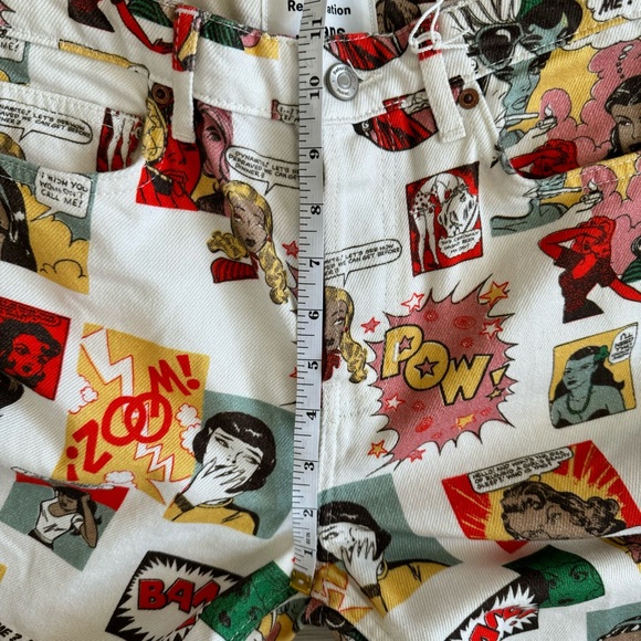 NWT Reformation Comic Book Color High Waisted Straight Jeans Pants Size … - Picture 6 of 16